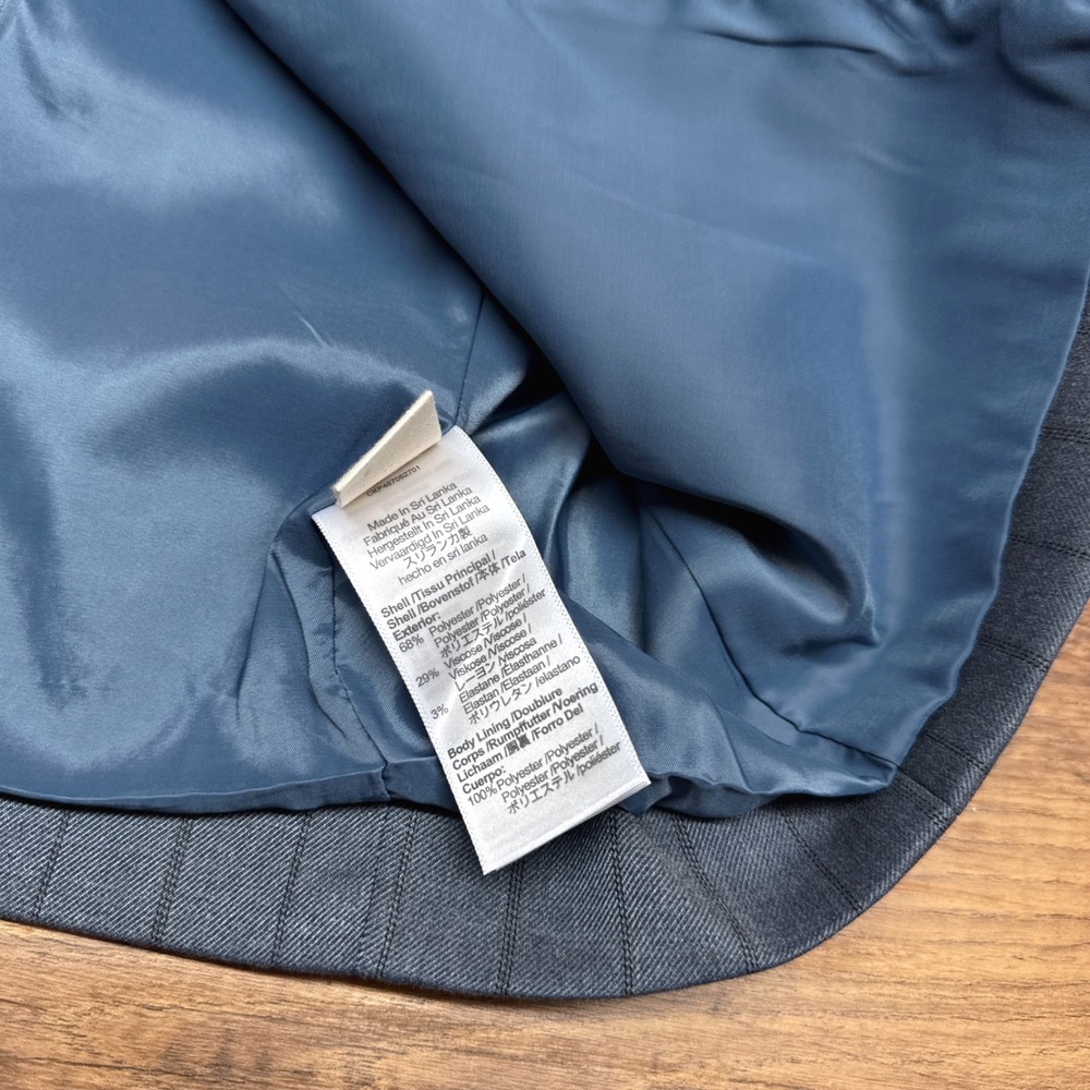 Madewell Women 00 Single-Breasted Blazer Yarn-Dyed Pinstripe NO881 Career Office - Picture 4 of 7